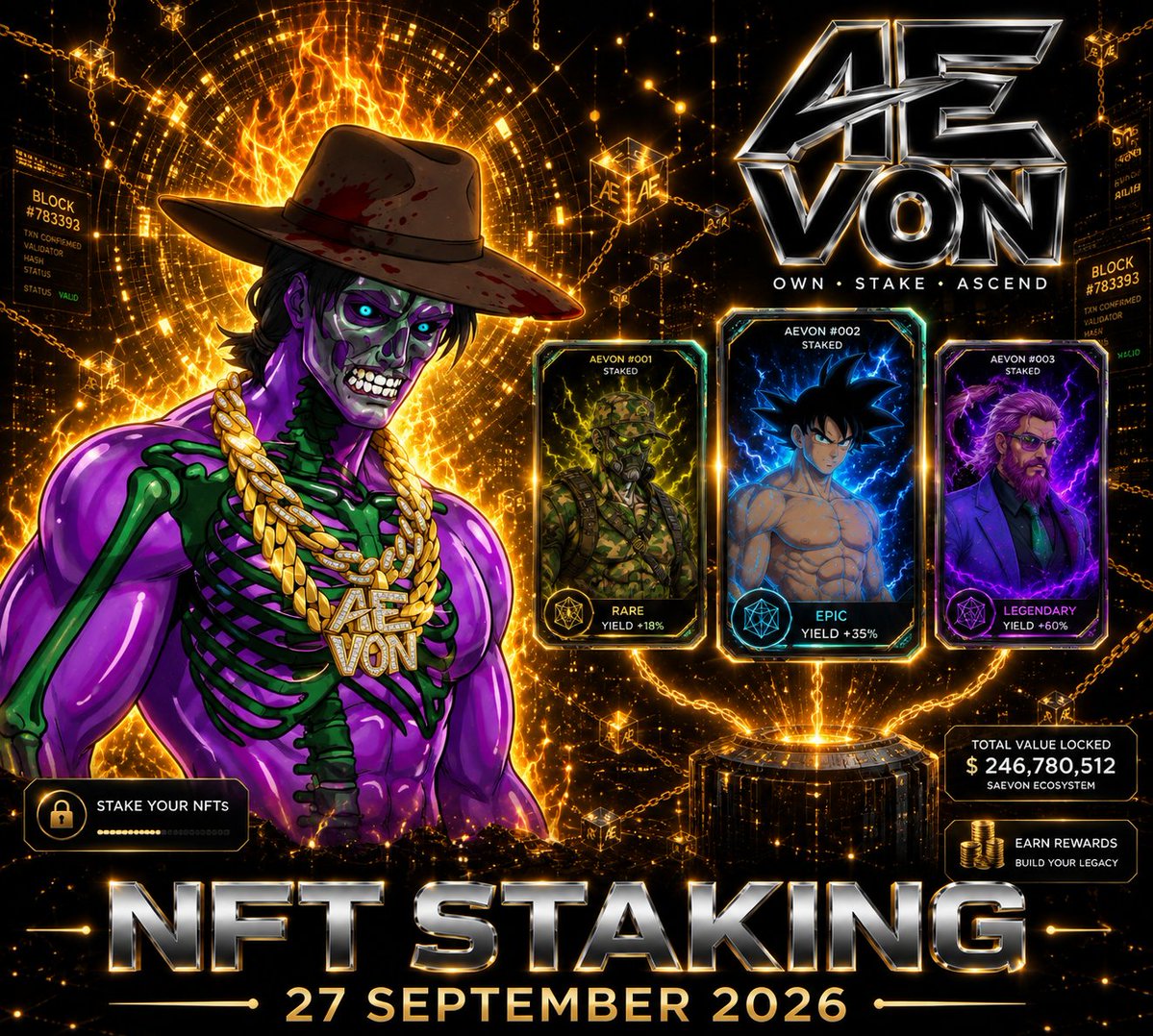 AevonNFT's tweet photo. GM - Happy Hump Day!
Mark your calendars 🗓️
Staking drops 27 Sept 26
‘BEFORE’ our mint 1 Oct 26 😳
Most projects promise to cook 🧑🍳
Most projects never cook 😴
We cook, announce, deliver.
Always that order.
Always on time.
Always high quality 🔥
#AEVONRebuild https://t.co/kORPKfk1U2