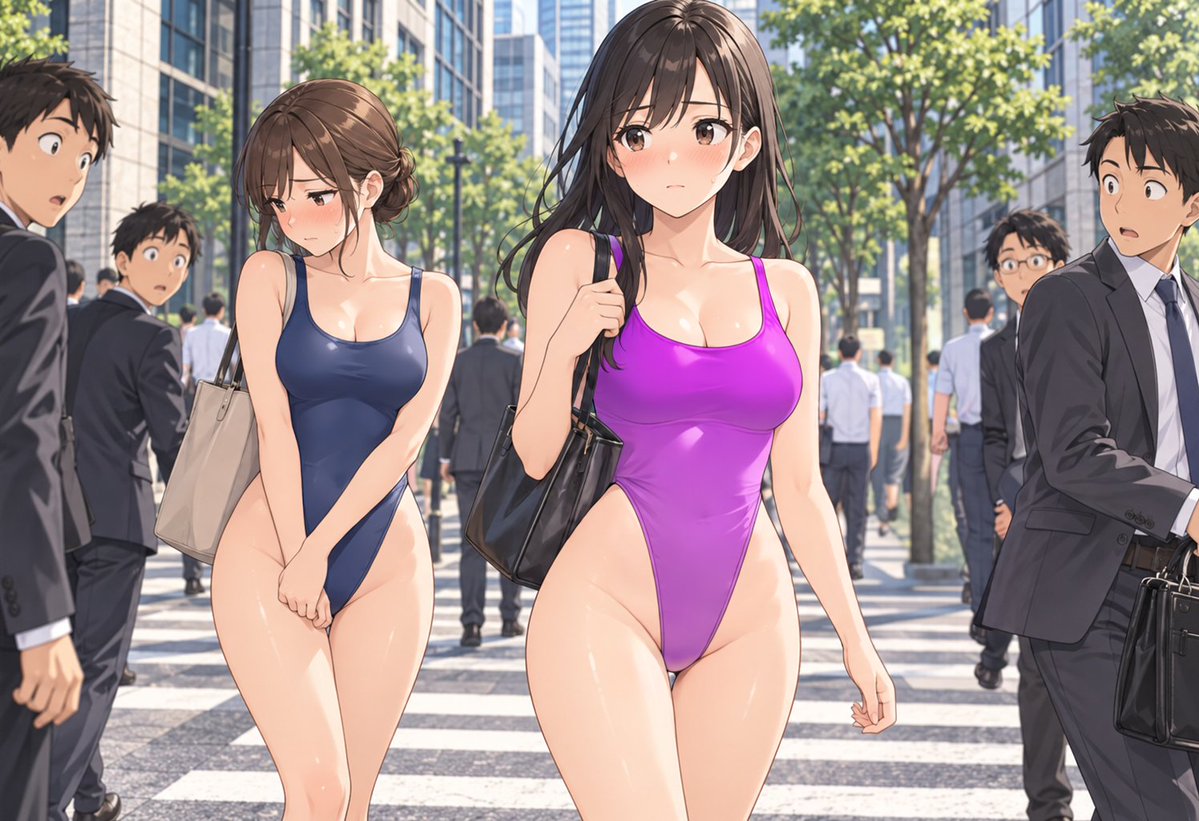 mutsuki_brown's tweet photo. 女性だけハイレグの社会 https://t.co/NTpgYBmgmc