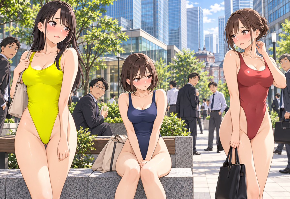 mutsuki_brown's tweet photo. 女性だけハイレグの社会 https://t.co/NTpgYBmgmc