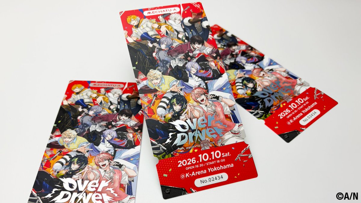 nijisanji_app's tweet photo. ／
#MECHATUA_1stライブ
メモリアルチケット実物公開！
＼

MECHATU-A 1st LIVE “Over Drive!”にて
#にじさんじファンクラブ の対象会員様へメモリアルチケットをプレゼント！
ロゴ部分にホログラム箔を施したデザインとなっています。

特設サイト「FAN CLUB」より、
お受け取り条件の詳細をご確認の上ご参加ください。

🔽特設サイト
https://t.co/EW5U8xZs2d
