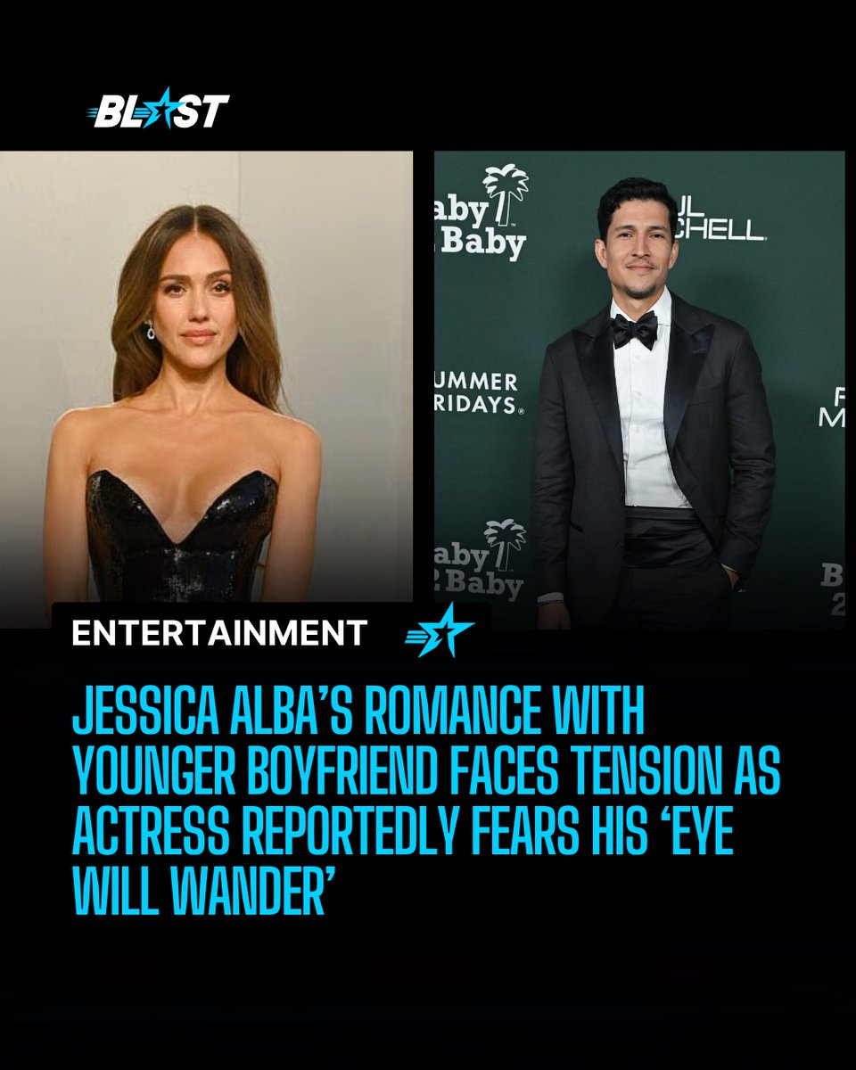EleneJonason's tweet photo. Photo by The Blast on September 06, 2026. May be a Twitter screenshot of one or more people, magazine and text that says "BLAST aby Baby HELL UMMER RIDAYS. M Mì F ENTERTAINMENT JESSICA ALBA'S ROMANCE WITH YOUNGER BOYFRIEND FACES TENSION AS ACTRESS https://t.co/MbIkdUU1Qv
