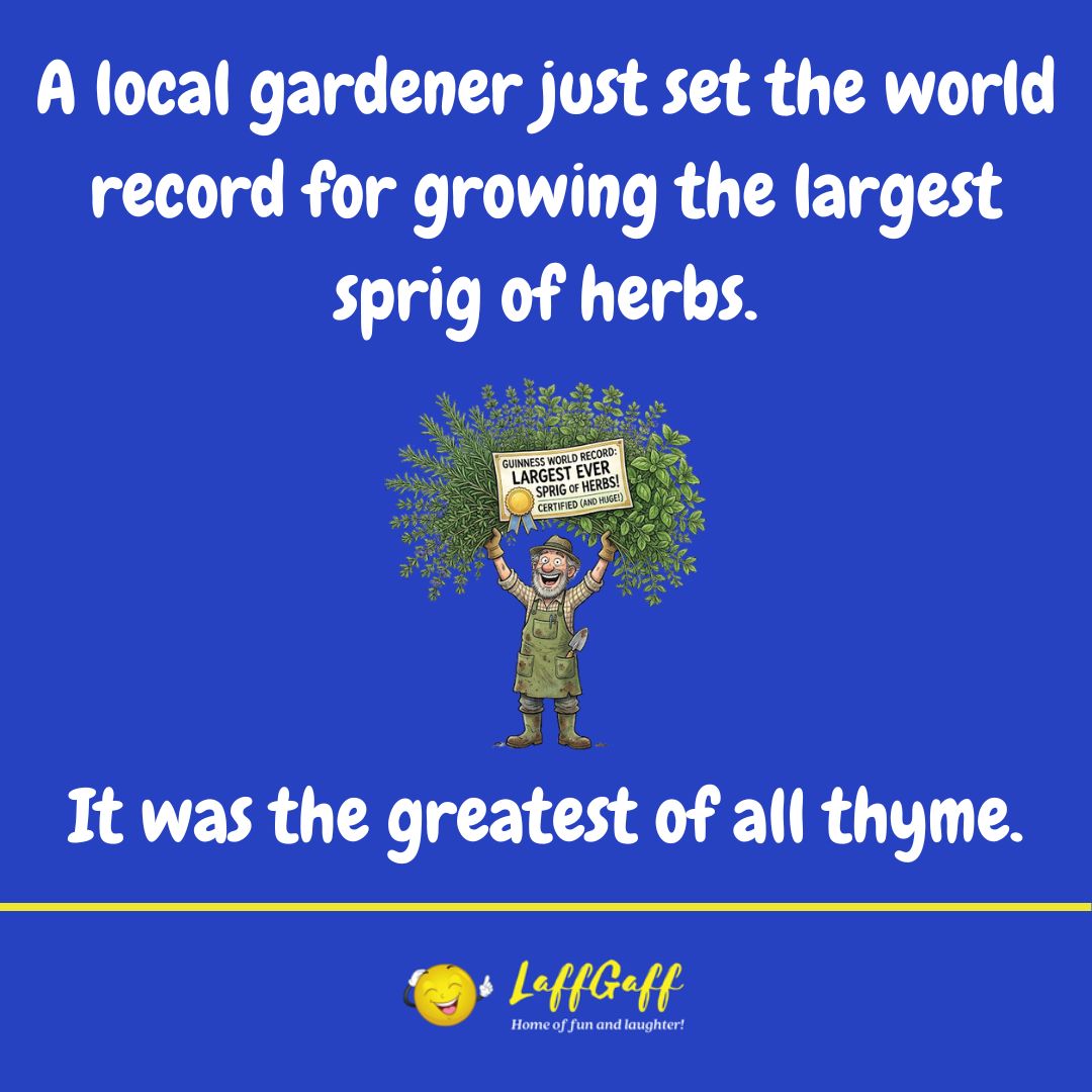 DorrisLazzaro's tweet photo. Photo by LaffGaff on August 01, 2026. May be an image of oregano, French lavender, herb and text that says "A local gardener just set the world record for growing the largest sprig of herbs. CPLO ECORO: LARGES LARGSTNER RGEST EVER EVER SPRIGOF https://t.co/emoLyt6rHB