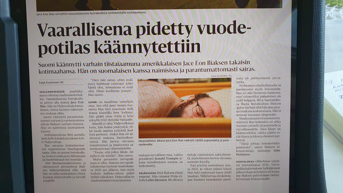 Villivitter's tweet photo. Oikeus tapahtui. Ei Suomessa ole mitään perusteita kustantaa kaikkien amerikkalaisten hoitoja. Tuli tänne hoidattamaan itseään ilmaiseksi. https://t.co/mEFlgvyojj