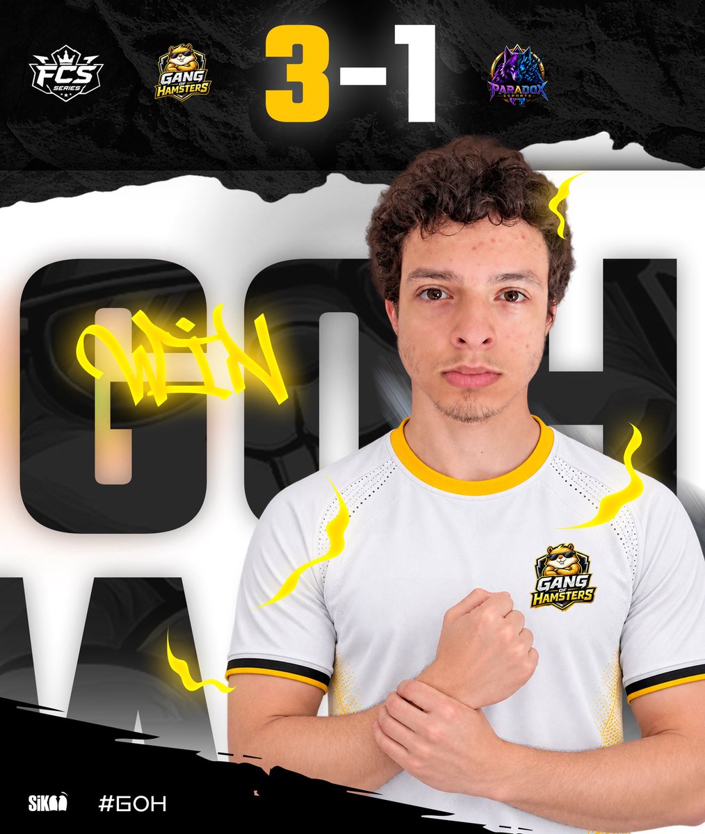 GangofHamsters's tweet photo. 🕊️ | MATCH RESULTS 
🏆 | @FCSSERIES 
🎯 | GROUP STAGE

✅ | VICTORY
@GangofHamsters - 3️⃣
@Team_Paradox_Es - 1️⃣

🤝 | Great match! Great opponent! https://t.co/l2XBJ5HqSz