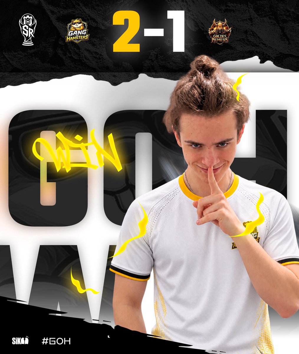 GangofHamsters's tweet photo. 🕊️ | MATCH RESULTS 
🏆 | @SXRKING_LEAGUE 
🎯 | ROUND OF 16 

✅ | VICTORY
@GangofHamsters - 2️⃣
@GoldenNeme19434 - 1️��

🤝 | It was an interesting and exciting match. https://t.co/qRr9MpqnnN