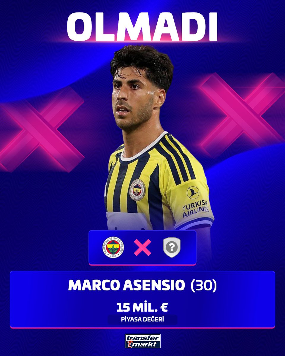 TMtr_news's tweet photo. 🤯 Fenerbahçe Teknik Direktörü İsmail Kartal, yabancı sınırı nedeniyle Anderson Talisca yerine Marco Asensio ile yolların ayrılmasını istedi!

📎 Sercan Hamzaoğlu https://t.co/PX9EtXwGDV