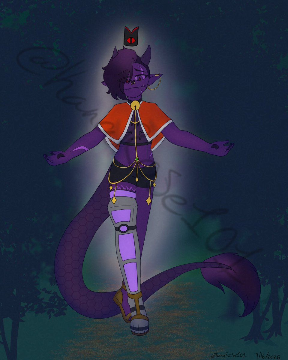 KanaRose101's tweet photo. Ash has become the cult leader of cotl 
#StashRaven #art #digitalart https://t.co/9SkiR12Syz