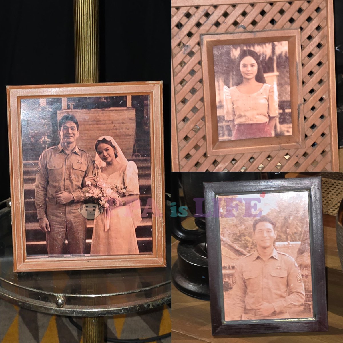 theoppaislife's tweet photo. Wilbert and Bea's character photos as part of the props at the grand media conference of Pee Mak!

WILBEA GRAND PEEMAKonference
#WILBEA #PeeMakPHAngPagsasama https://t.co/fLa5EaPCXF