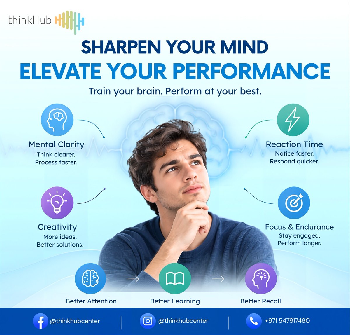 ThinkHubCenter's tweet photo. Do you feel like your mind could perform at its full potential?
https://t.co/VxbhNka5eI
Connect with Us at Think Hub Center
T: +971-4-345-7766
#thinkhub #mindability #neurofeedback #brain #mentalpower #sleep #memory #dubai #brainhealth #neuroscience #braintraining #biofeedback https://t.co/qu6mUfkKgi