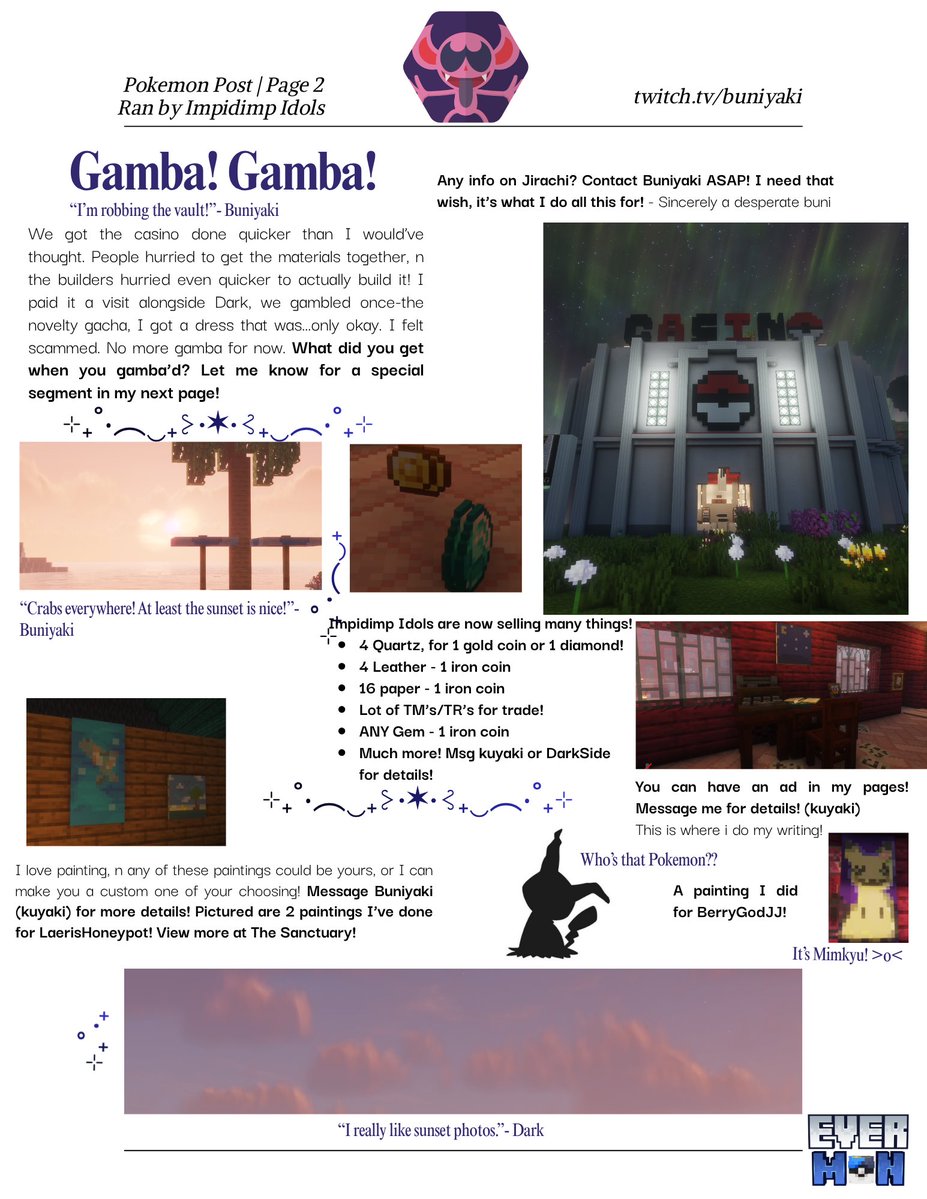 BunyakiEN's tweet photo. Page 2 of Pokemon Post by Impidimp Idols of #EverMon! Lot of fun stuff in this one! https://t.co/nPghXZfhLy