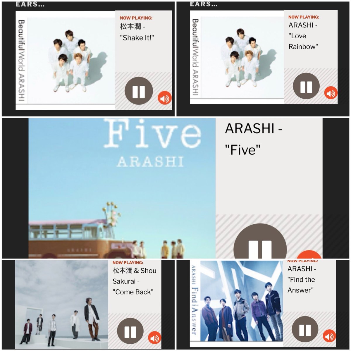 ARASHI_Overseas's tweet photo. #嵐を世界に連れて行こう
#嵐海外ラジオオンエア

9/15OAリスト📻🎃
お忙しい🎃さん
毎日のOAに感謝🎉
全5曲OA曲目はまとめ画像参照📣
15時台サントラ⬇️リプ欄
Thank you as always,🎃-san✨

リスニング･リクエスト⬇️
https://t.co/jVzBryhaex

#halloweenradio 
@fotwradio
https://t.co/G74lMxJCq9 https://t.co/QWHEVtMpwE