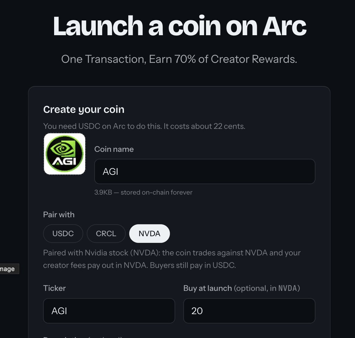 DeployDollars's tweet photo. DEPLOY now supports RWA paired launches on @arc 

Pair with $CRCL of $NVDA 

Mainnet tomorrow... We are ready...

Are you?

https://t.co/N6P1zNkV4Y https://t.co/HubKqiF50p