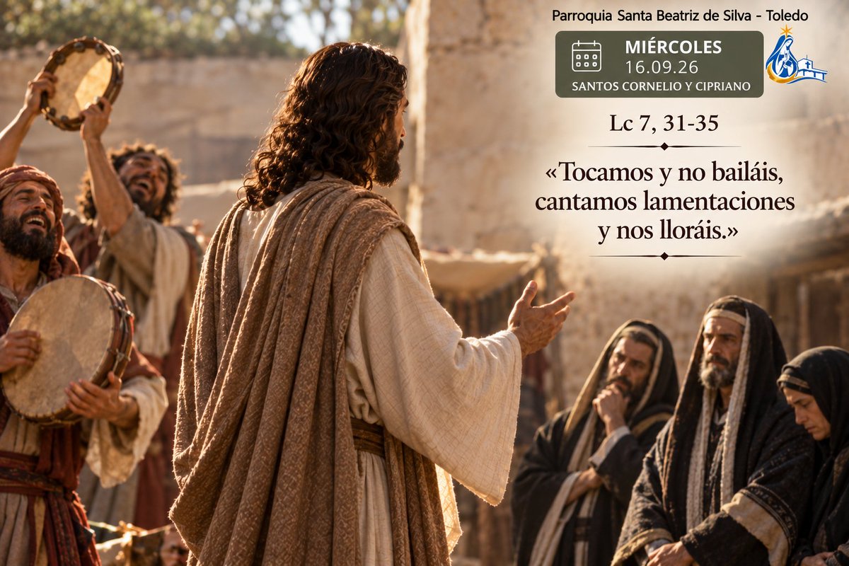 StaBeatriz's tweet photo. #ImagenDelDía 16.09.26
#EvangelioDelDía Miércoles de la XXIV semana del tiempo ordinario Lc 7,31-35 https://t.co/3DarWxtVH2
