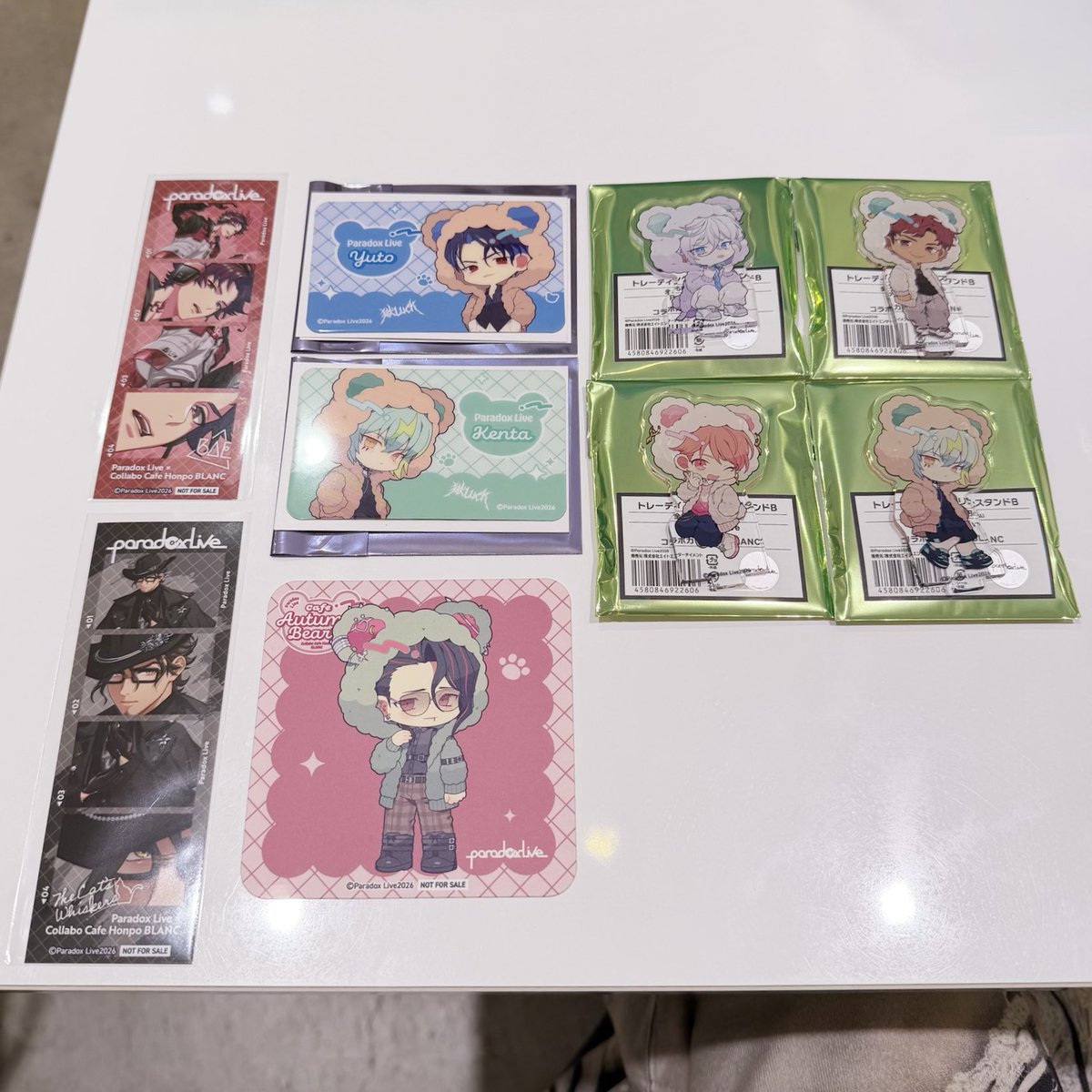 a_xviii_'s tweet photo. 【交換】Paradox Live パラライ BLANC コラボカフェ店舗 アクスタ カード 特典

譲￤アクスタ・珂波汰、善、玲央、賢太
カード・憂人、賢太
特典・忠成、アレン、直明

求￤北斎、紫音、ロクタ

・本日19:30頃まで池袋手渡し可
・後日郵送可

お気軽にお声掛けくだ��い🪄︎︎◝✩ https://t.co/QOBDaxdenl