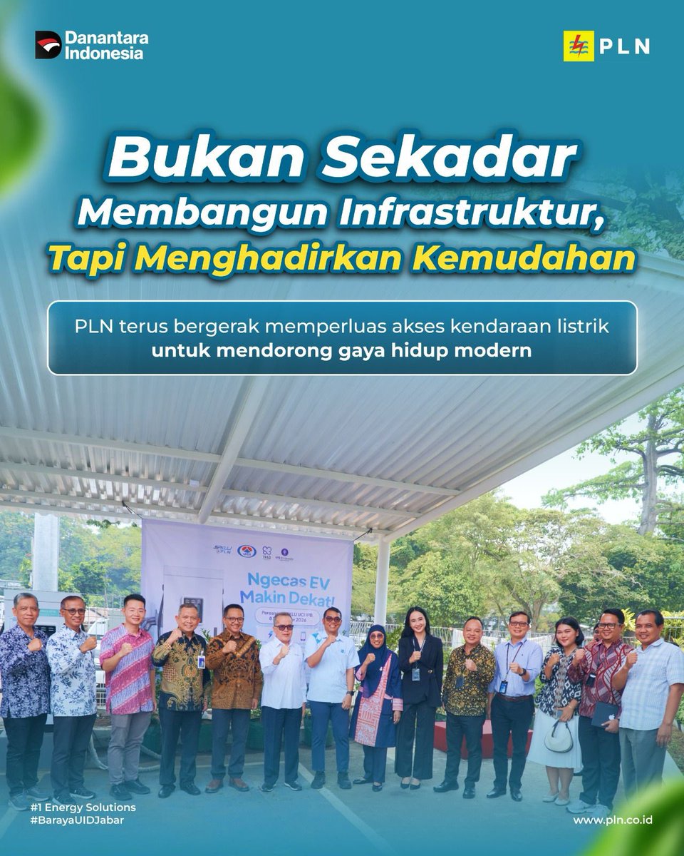 pln_jabar's tweet photo. PLN UID Jabar &amp; IPB University hadirkan 2 SPKLU ultra fast charging 120 kW di Kampus IPB Dramaga, Bogor. ⚡️ Makin dekat, makin mudah isi daya kendaraan listrik!

#PLNJabar #PLNMobile #BarayaUIDJabar #SPKLUPLN #ElectrifyingLifestyle https://t.co/u9aKPEreo4