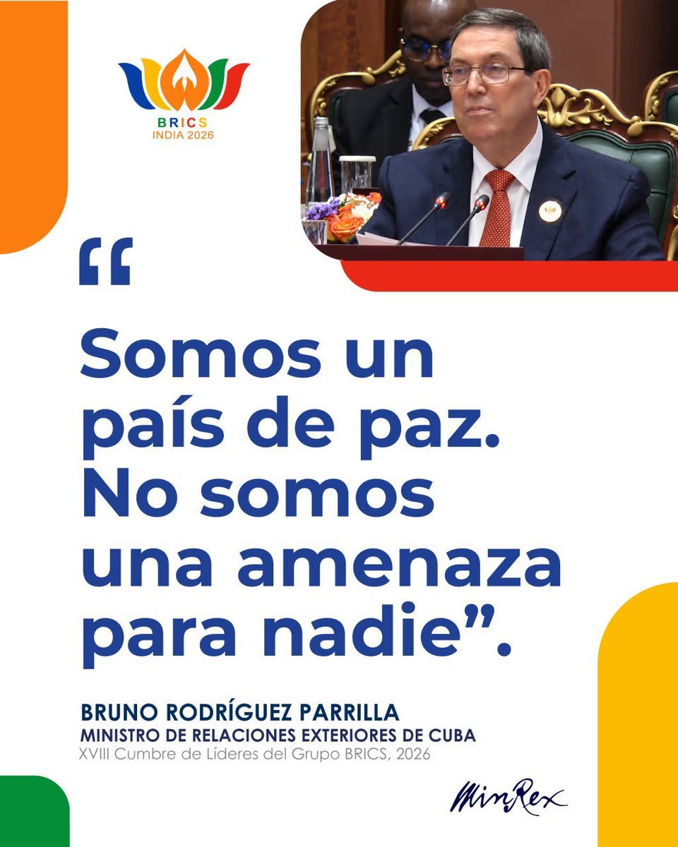 AmarisAylaQba's tweet photo. 🇨🇺Continuaremos defendiendo, hasta las últimas consecuencias, el derecho a la libre determinación, y nada nos apartará del camino de desarrollo socialista que nuestro pueblo, en estrecha unidad, ha escogido libremente.

#CubaNoEsUnaAmenaza, el bloqueo sí. https://t.co/XRDRIHh9vT