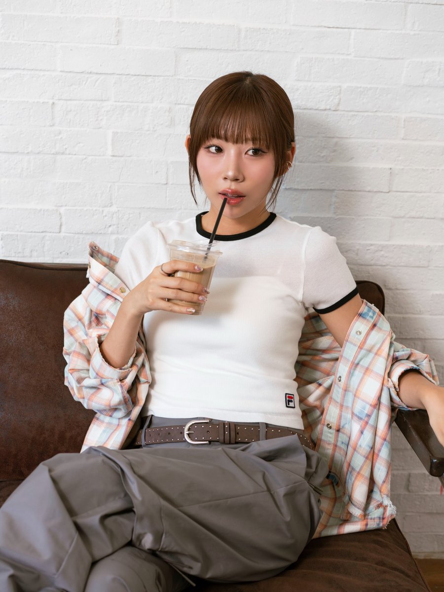 purki_p's tweet photo. DOSIE FOR FILA JAPAN

#PURPLE_KISS #DOSIE https://t.co/nqZBDwDR8x