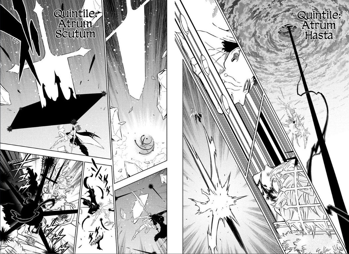 CSSX655's tweet photo. @MOONLIG39900521 @StarKingYuno because they are closer in power range so he'll dodge because he can one shot him but that doesn't disprove my point earlier yuno can counter it has happened before in the arc doesn't mean he'll do it with every attack and I literally finished black clover. https://t.co/tmnB7xHKme