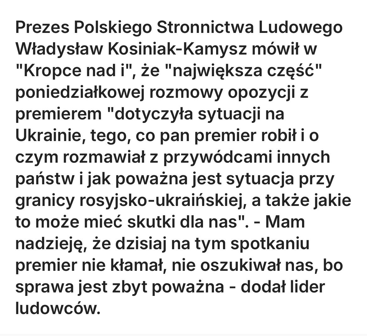 JakubSwinka's tweet photo. @Bart_Wielinski @MorawieckiM Dlaczego Pan kłamie? Spotkanie z opozycją odbyło się 29.11.2021 roku. Screen poniżej via @tvn24. I do tego premier @MorawieckiM odbył całą serię spotkań z liderami w Europie. https://t.co/deZl4toYfM