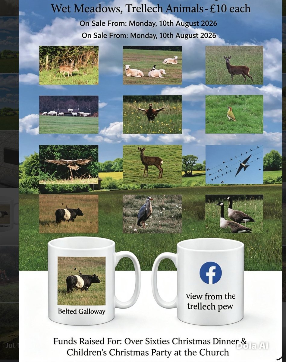 trellechpew's tweet photo. ITS BACK ! 2027 Trellech calendars just £10 also Carlos the Belted Galloway Bullock mugs  !  #trellech #trelleck #monmouthshire #monmouth https://t.co/g7ur7RBeZV