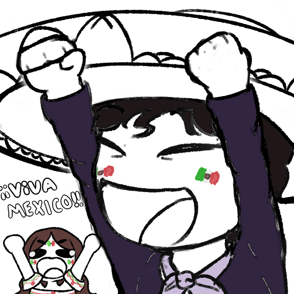 YoshiOwl18's tweet photo. VIVA MÉXICOOOOOO!!!!! @RakiiSora 

#art #mexico #ㅤㅤㅤㅤ https://t.co/mfSKkNAb2M