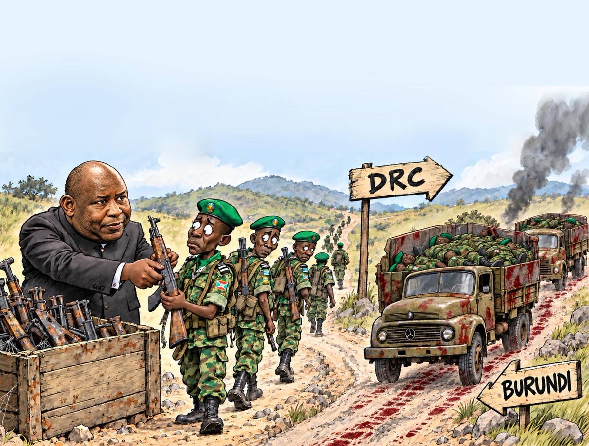 FelixMugenzi's tweet photo. UVIRA : Douze soldats burundais 🇧🇮 ont été abattus par leurs camarades après avoir tenté de quitter leurs positions près d'une ligne de front instable.

 Le mécontentement suscité par le déploiement de soldats burundais en RDC n'est pas nouveau. En juin 2024, 272 soldats burundais ont été condamnés à des peines allant de 22 à 30 ans de prison pour avoir refusé de combattre aux côtés des forces congolaises ; en appel, certains ont ensuite été condamnés à la prison à vie.