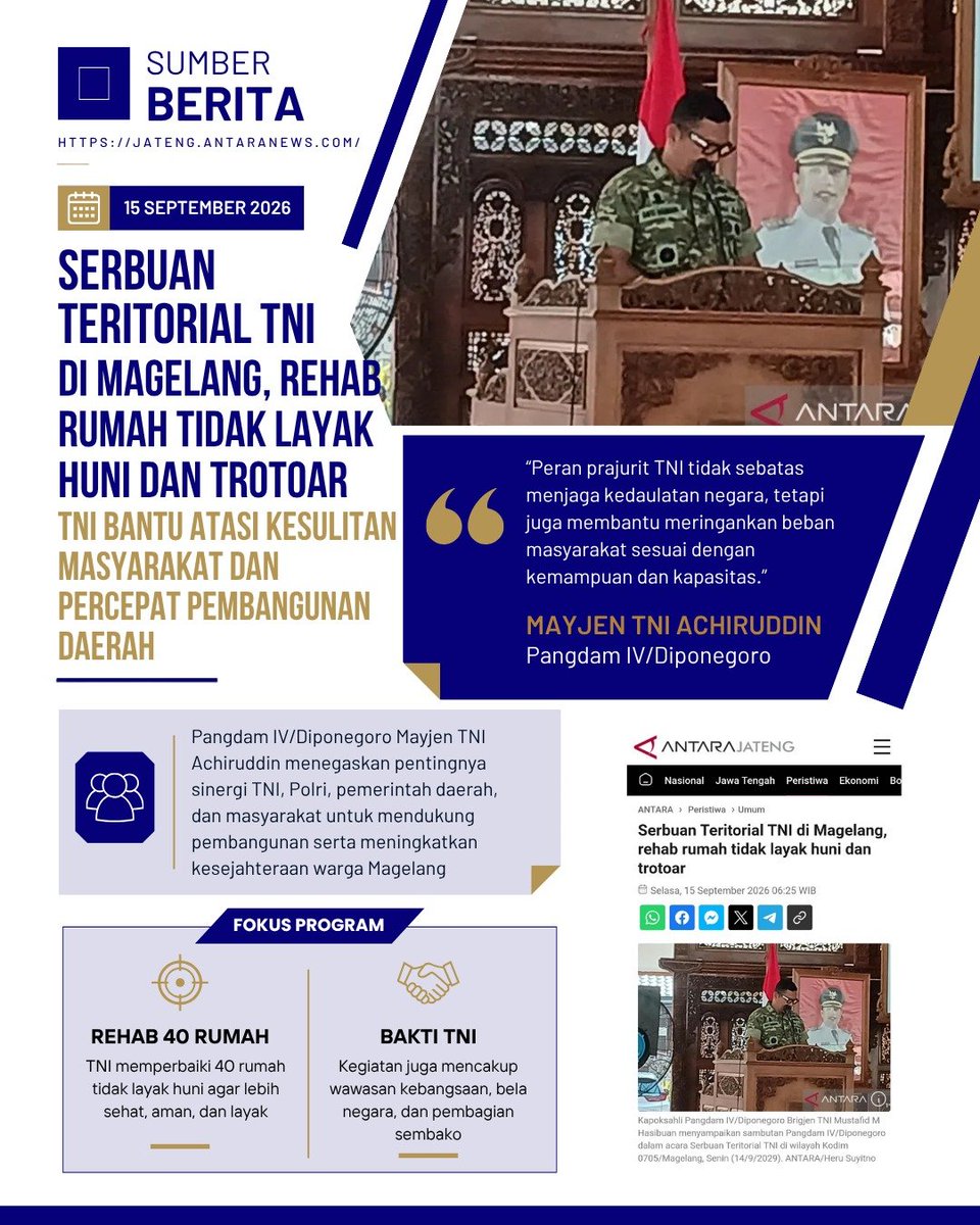 fadlanfadilli's tweet photo. Untuk TNI, segenap Indonesia adalah rumah kita bersama yang wajib dijaga, diperkuat, dan disayangi dengan segenap jiwa raga.
Kepedulian Kesadaran Bersama https://t.co/iqPhC7ng0Q