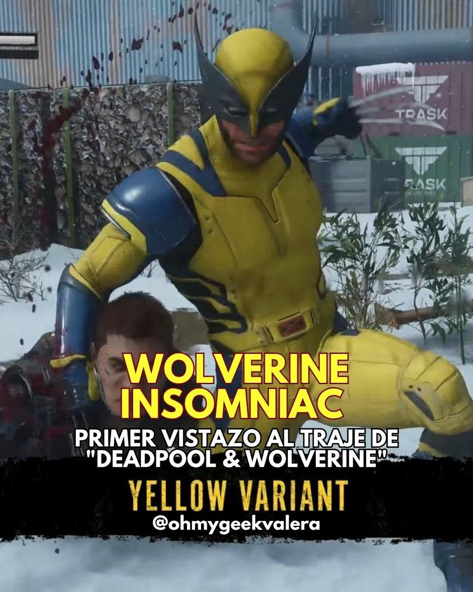 MintaUrsero7v's tweet photo. Primer vistazo al traje de ‘DEADPOOL &amp; WOLVERINE’ en el juego ‘WOLVERINE’ de Insomniac. https://t.co/8VLUSRu6hC