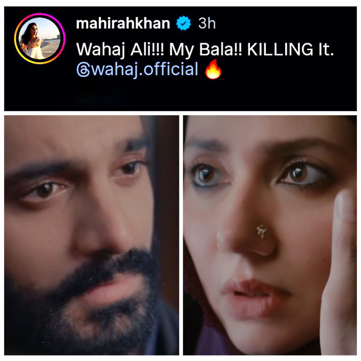 thekotonkandees's tweet photo. Both are ABSOLUTELY kinlling it. 🔥
#WahajAli #Mahirakhan #Bala #Bilo #MittiDeBaway #GreenEntertainment https://t.co/uUuyd3BZsJ
