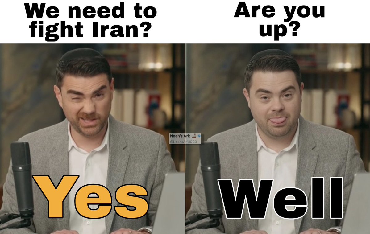 NoahsArk1000's tweet photo. Yes to the war.
Not to the enlistment office.

Who is “we.” https://t.co/NDoxVSAGtX