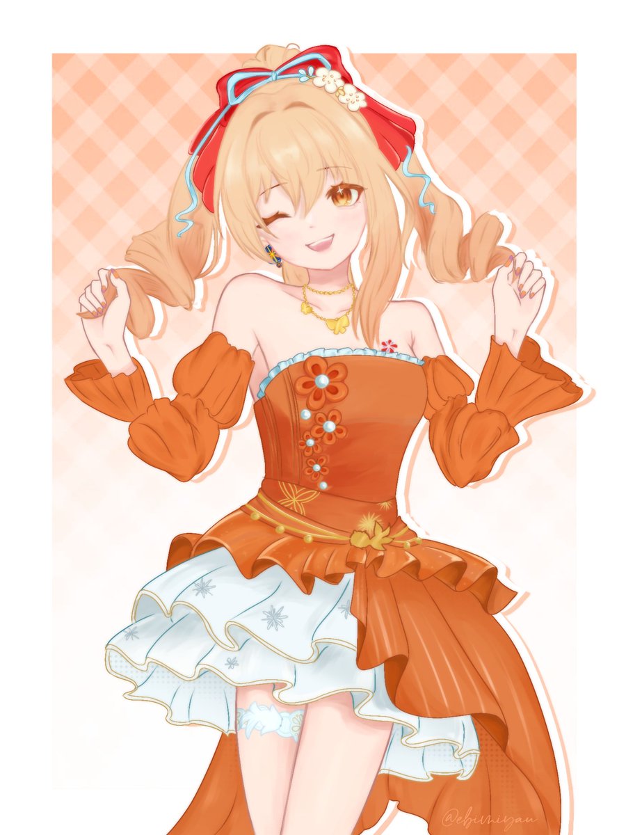 ebimiyau's tweet photo. Princess Yoimiya 🧡 
#yoimiya https://t.co/lTXCq2x2KU
