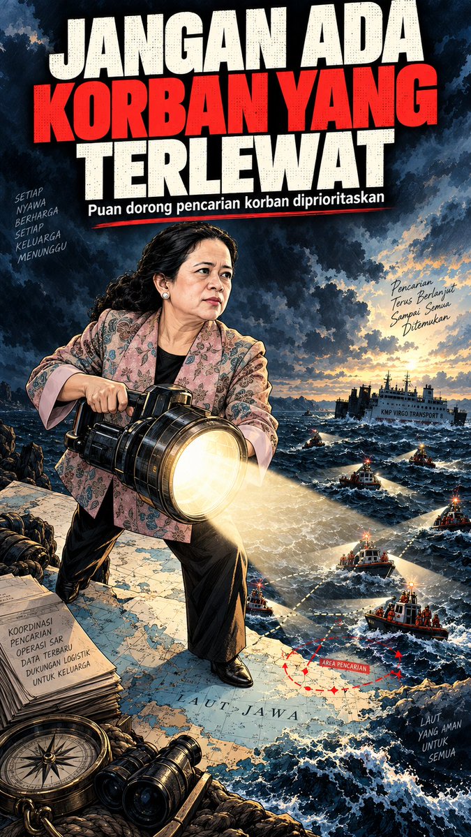 DeandraErcilia's tweet photo. Keselamatan warga dan kepastian bagi keluarga adalah yang utama, pengerahan seluruh armada pencarian harus diprioritaskan agar tidak ada satu pun korban yang terlewatkan. #puanku #puankoe #puanmhrn #puanmaharani https://t.co/1pXNHwtKbf