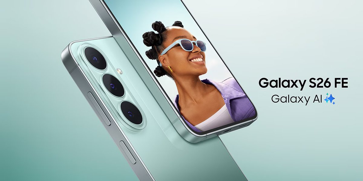 stufflistings's tweet photo. Q5. What is the resolution of the main camera on the Samsung Galaxy S26 FE?
A. 32MP with OIS
B. 50MP with OIS
#GalaxyS26FE #Samsung #WinGalaxyS26FE https://t.co/ocZ2jn8du2