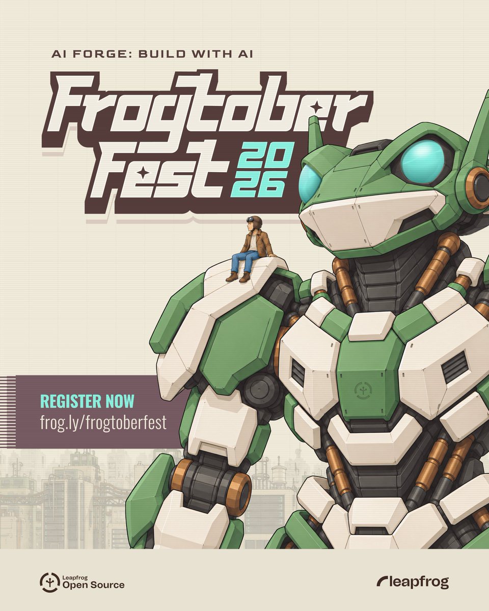 lftechnology's tweet photo. Frogtoberfest is back with a twist! 🐸✨

This year, we're trading pull requests for something more meaningful 👇
One month to build an open-source, AI-powered product that solves something real.

📍 Open to anyone based in Nepal, solo or in a team

🔥 Registration open until September 29

Learn more 🔗 https://t.co/2EEbTazx8t

#Frogtoberfest2026 #AIForge #BuildWithAI #NepalTech #OpenSourceAI