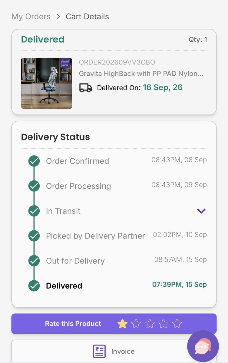 iarpittt's tweet photo. @WakefitCo @SupportWakefit I asked sales executive  to order grey gravita chair but he ordered teal color. Now my district Aligarh is not eligible for return or replacement. Here is the detail👇
Either I want grey color or my refund of 5700. https://t.co/VgVaAcIUs7