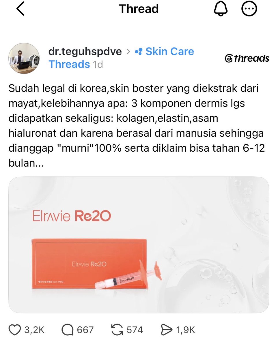 glowinbeautyy's tweet photo. Di sebelah lagi ramai tentang legalitas skin booster di Korea.
Terus aku baca 1-1 teori dll, makin banyak baca, makin mau gila.
Tiap abis baca langsung “kok bisa?” “Kok bisa?” Dan “kok bisa” yg lain.

Simple nya, 
Korea udah legal skin booster, nah skin booster ini tuh diekstrak dari MAYAT.

Dan kalian tau, the largest human skin bank itu dimana? Di Isriwil.

Isriwil ambil banyak mayat darimana? Dari Gaza.
Innalillahi yaallah, dunia udah makin gila🥲🥲