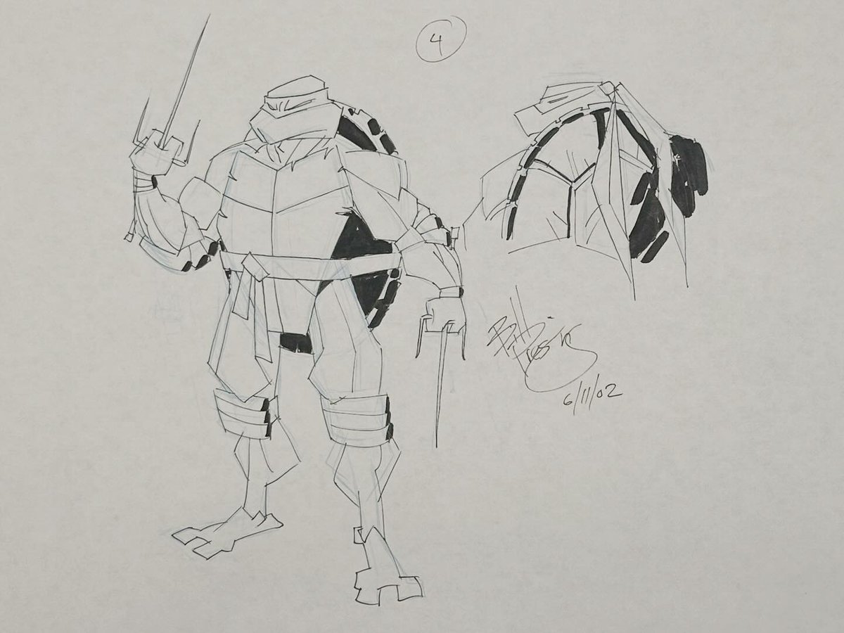 zimmerltw's tweet photo. via Bill Presing
Early character concept art for Teenage Mutant Ninja Turtles (2003) https://t.co/7a6ZmtdhVN