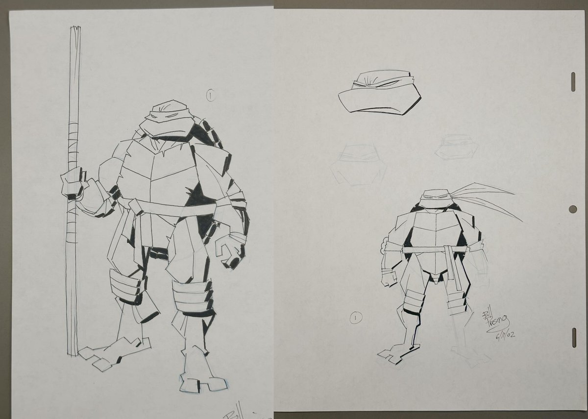 zimmerltw's tweet photo. via Bill Presing
Early character concept art for Teenage Mutant Ninja Turtles (2003) https://t.co/7a6ZmtdhVN
