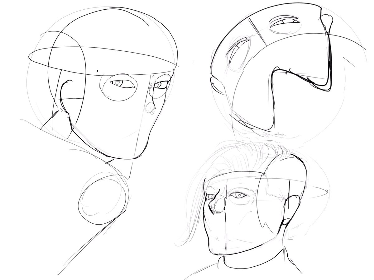 Backfisch121's tweet photo. Head practice #sketch https://t.co/6YSVBH89Mx