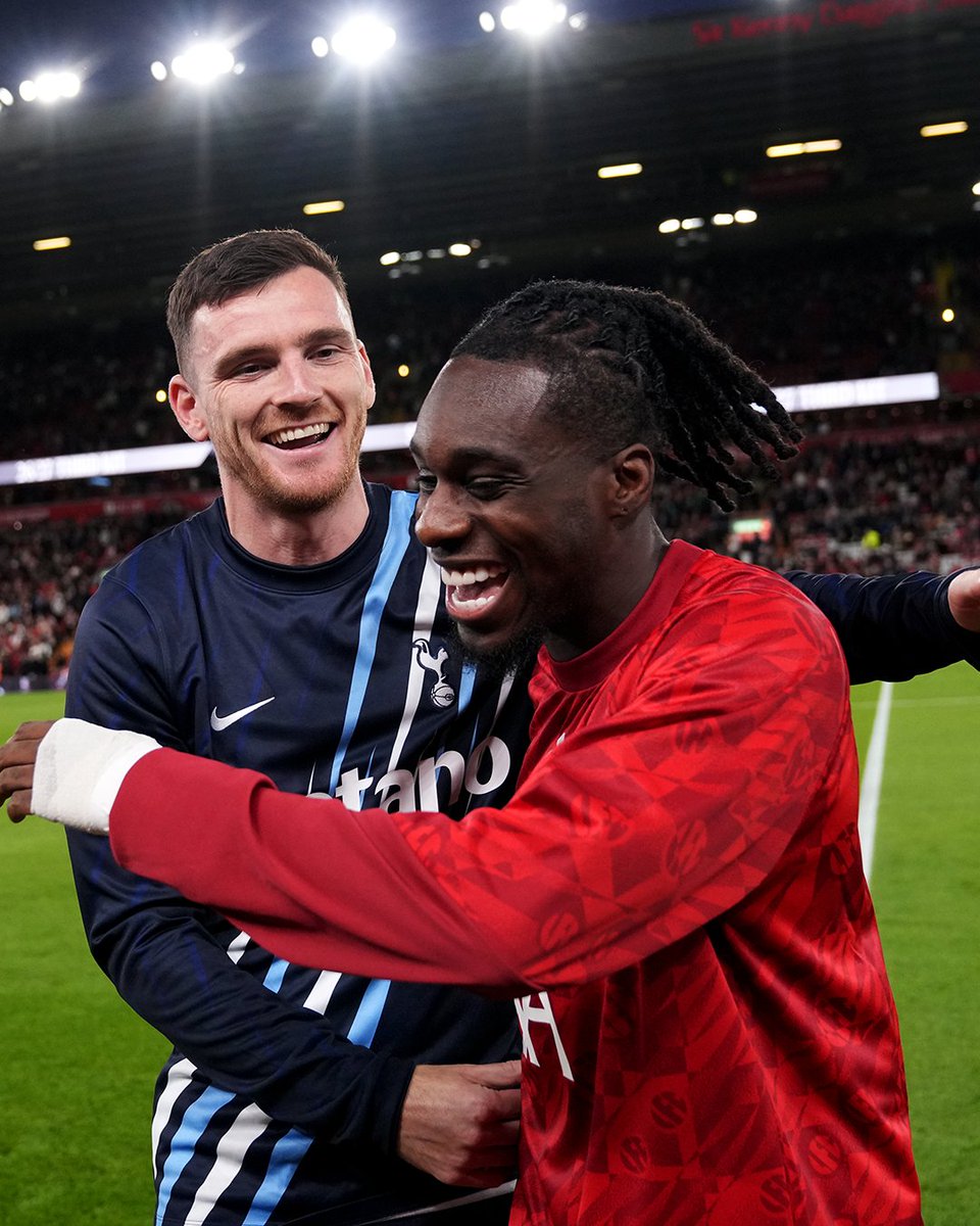 premierleague's tweet photo. Andy Robertson back at Anfield 🥹
After nine seasons with @LFC, he received a brilliant reception on his return in the EFL Cup last night! https://t.co/XGLpfsGdxE