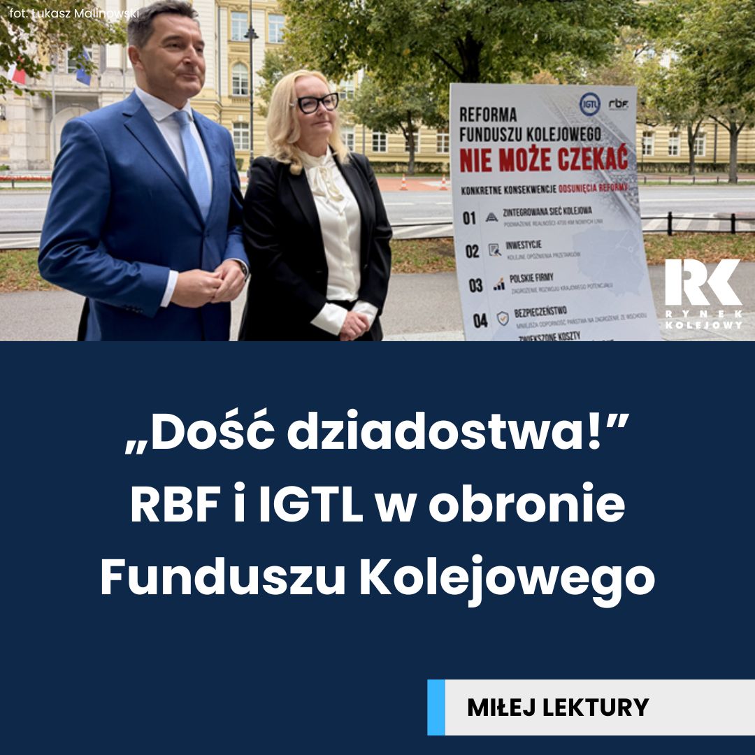 RynekKolejowy's tweet photo. #RailwayBusinessForum i #IGTL razem w obronie Funduszu Kolejowego❗️
Więcej: https://t.co/12elwF58YS https://t.co/7MHYarZ7zY