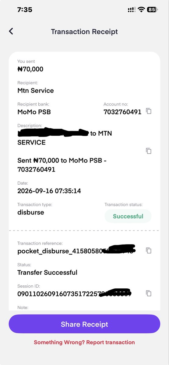 Bunchusofficial's tweet photo. I just sent back to @MTNNG @MTN180 the ₦70,000 I paid for the MTN 5G mifi two weeks ago that got reversed yesterday.

Like I stated here earlier, I don't take what doesn't belong to me. I won't also withold the ₦70,000 because @MTNNG @MTN180 refused to fulfill their obligations to me and the rest of their customers.