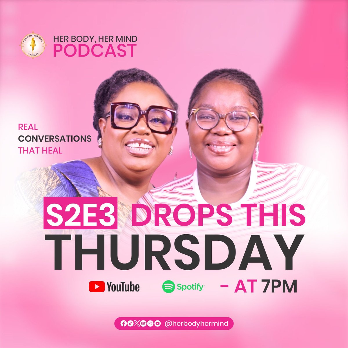 herbodyhermind's tweet photo. What happens when desire fades?

In Episode 3 of When the Body Speaks, we're exploring one of the most misunderstood conversations in women's health: low libido.

No myths. No judgment. Just real conversations that heal.

#HerBodyHerMind #WomensHealth #Podcast #LowLibido https://t.co/L6v2wg8mpc