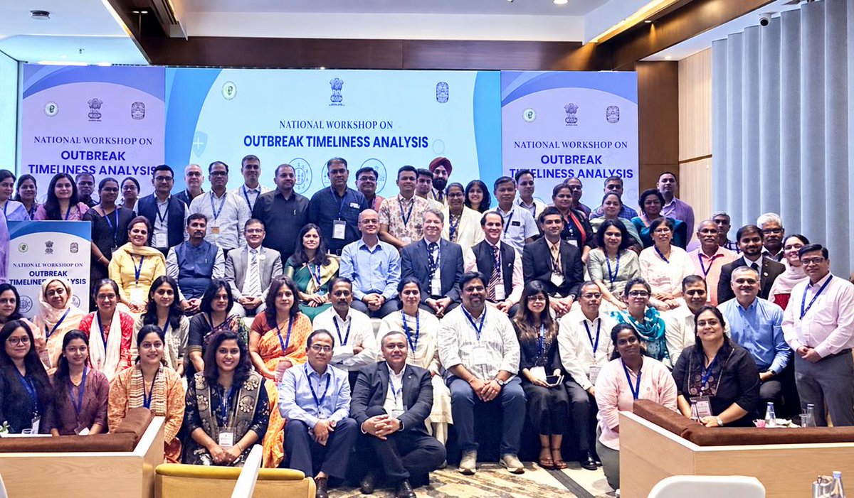 MSUGHMC_HYD's tweet photo. MSU Hyderabad attended National Workshop- Outbreak Timeliness Analysis – “Detect, Notify, Respond”, by the National Centre for Disease Control (NCDC), New Delhi.
Early outbreak detection, Timely reporting, Rapid Response📊🚨
# @CommissionrGHMC @GHMCOnline @idsp_csu @MoHFW_INDIA https://t.co/H8Nzq6DuLJ