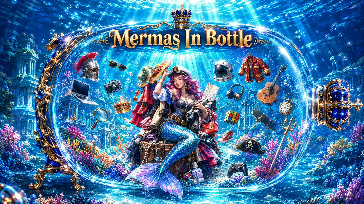 MermasInBottle's tweet photo. When the underwater world merged with elements from the human world, strange and playful creatures emerged; a new species that shaped the world of Mermas In Bottle and came to be known as “Mermas”. 

They all belong to the same family, but each one has its own unique personality. https://t.co/bnbKYIxqJw