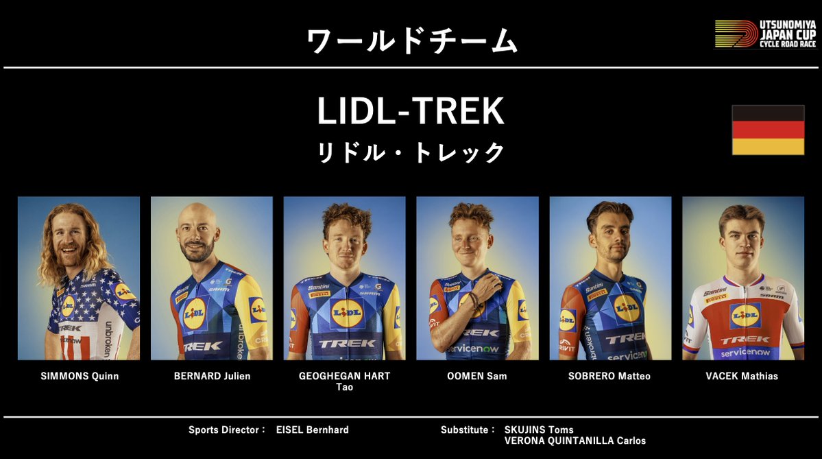 Japancup_ofc's tweet photo. 続いては
LIDL-TREK https://t.co/dUujLvLrg4