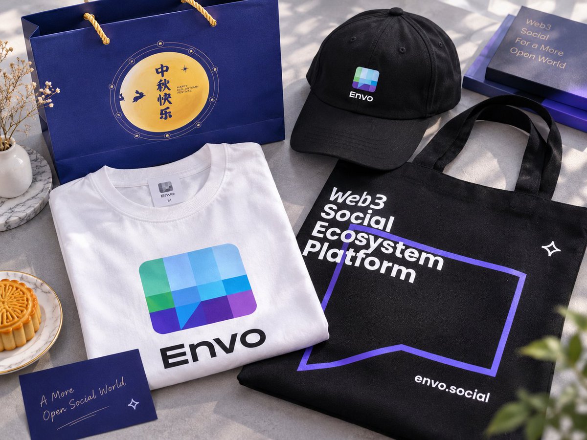 Domingo_gou's tweet photo. 今天收到了 @Envo_Official 寄来的中秋周边!

拆开的时候就已经很开心的。

手提袋、月饼、帽子、短袖配齐了，基本连平时出门的一套都给我凑出来了 😂 衣服我也直接穿上试了，本来还担心 M码会不会偏小，结果上身刚刚好，挺合身的。

礼盒做得蛮用心的，材质摸着手感挺好，实用也好看。

中秋也快到了，提前祝大家中秋安康，平安顺遂，和想见的人好好见一面，也希望接下来大家都能多一点收获。

最后再次感谢 @Envo_Official @Envo_CN 这次的中秋礼物也希望你们接下来越做越好，一起加油拿到结果。

#Envo 是一个把Web3社交、钱包和社区互动结合起来的平台，除了日常社交，也在做Super Group、虚拟礼物等功能，想让用户更自然地进入Web3。