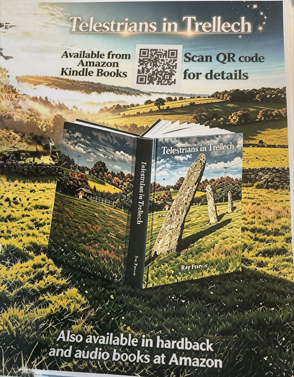 trellechpew's tweet photo. Demand for my book is increasing delivery delays up to 5 to 10 days ! Here’s a quick link to reduce the time ! 

https://t.co/QlcWiS5XbC

Or scan the QR code on the poster https://t.co/qSnuXCAQ5T