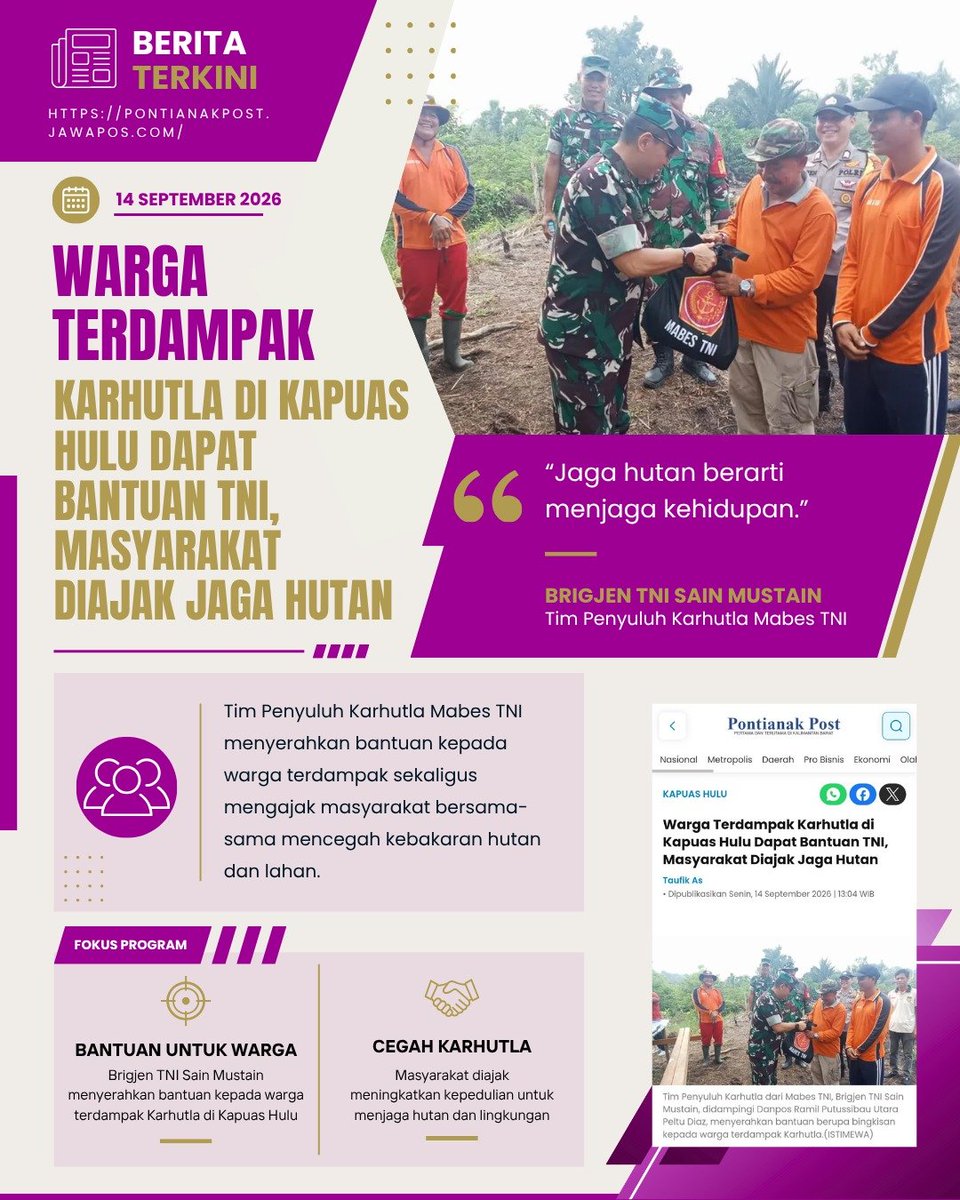 FelisyaRahmi's tweet photo. Tentara Nasional Indonesia membangun kerja sama kuat dengan tetua adat, pemimpin agama, pemerintah desa, kaum muda, dan kader PKK.
Kepedulian Kesadaran Bersama https://t.co/rc5p9pY6Xm