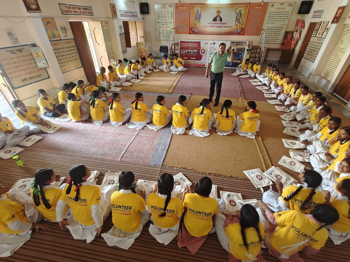 Sewa_Intl's tweet photo. Prepared today. Safer tomorrow. 

Through Project SATHI × Project SCODE, Sewa International conducted Disaster Preparedness Training Workshops across four schools in Uttarakhand.

Students learned first aid, CPR, fire safety, evacuation drills, and essential disaster safety practices through hands-on activities and practical demonstrations.

By building knowledge and confidence, we are helping young minds stay prepared for emergencies.

#SewaInternational #ProjectSATHI #ProjectSCODE #DisasterPreparedness #FirstAid #CPR #FireSafety #Uttarakhand